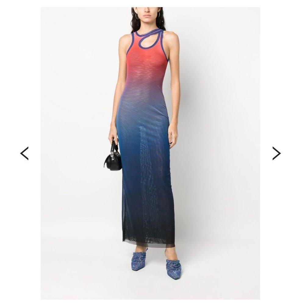 OTTOLINGER Blue Gradient Maxi Dress XS